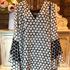 Calvin Klein Woman’s Polka Dot Top Size OX